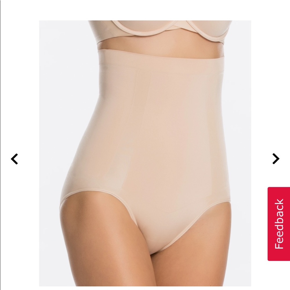 SPANX high waisted brief nude